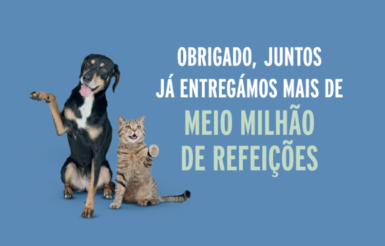 Amiga-me entregou mais de Meio Milhão de Refeições