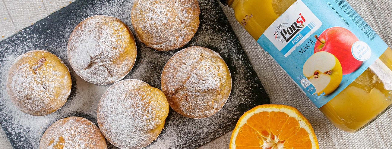 MUFFINS DE LARANJA E CENOURA