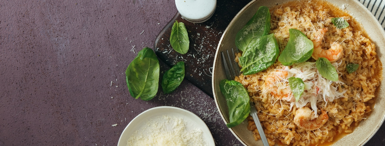 RISOTTO DE CAMARÃO E LIMA